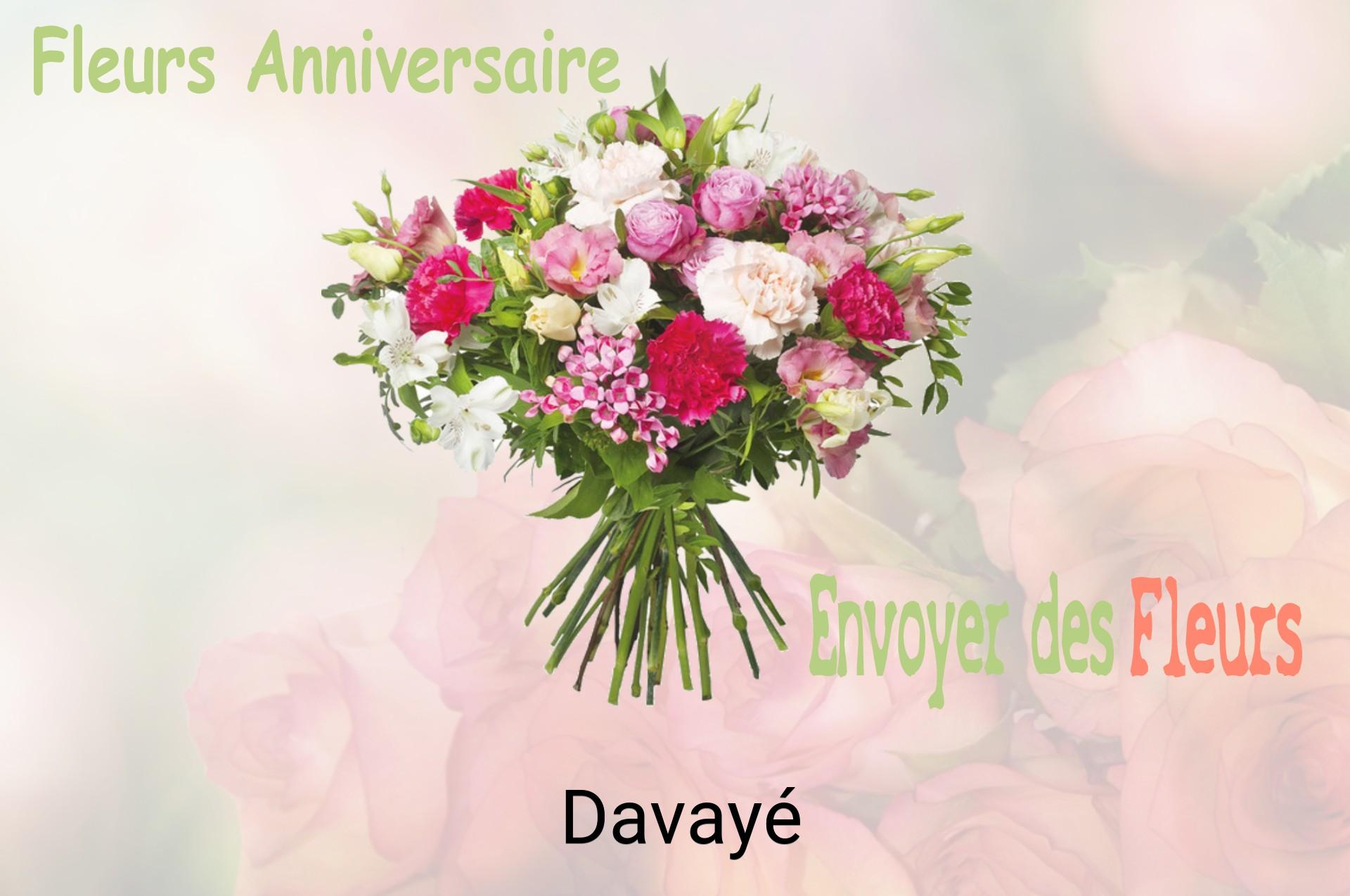 Bouquet de fleurs d’anniversaire livré à Davayé