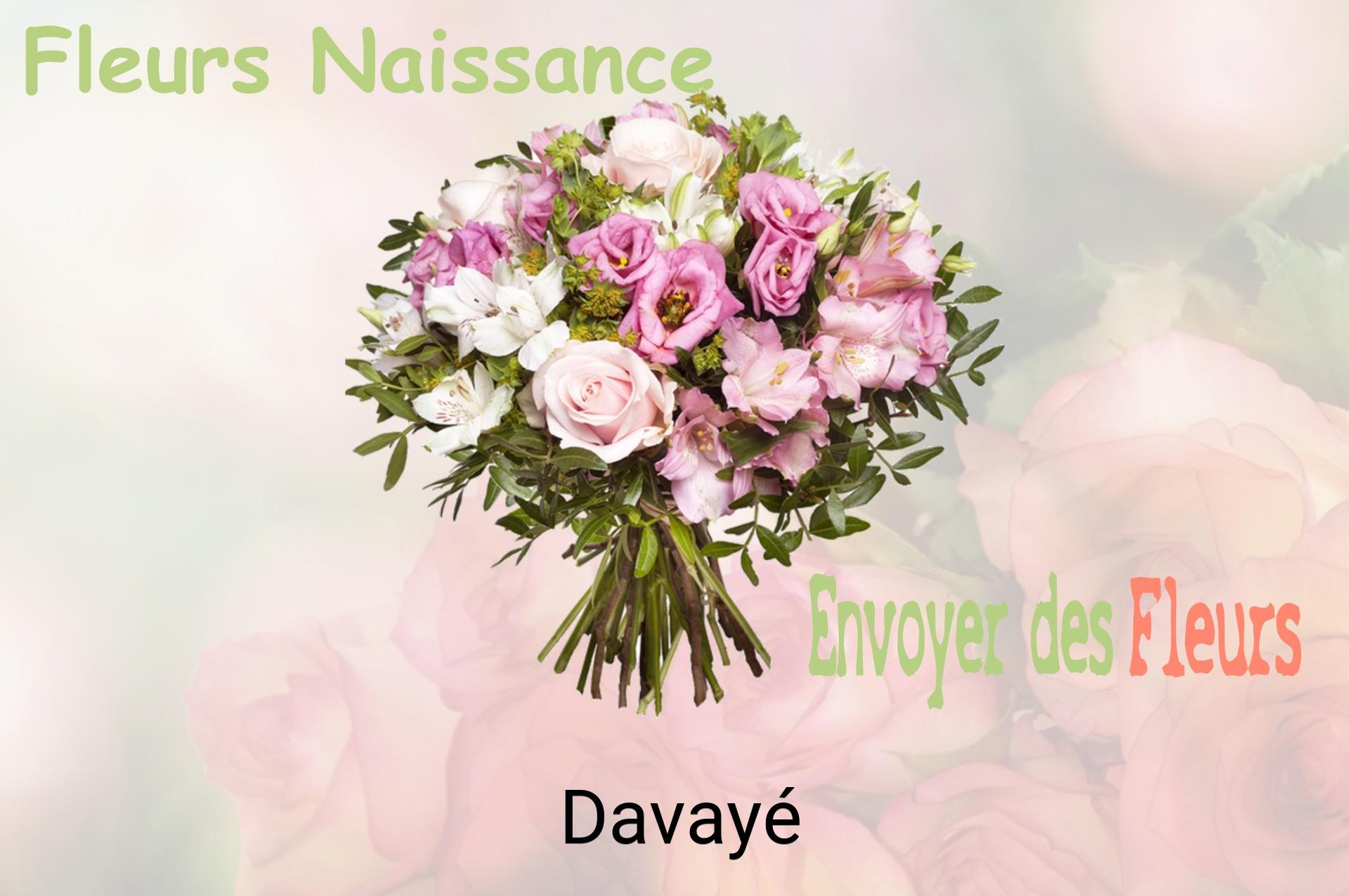 Bouquet de fleurs de naissance livré à Davayé
