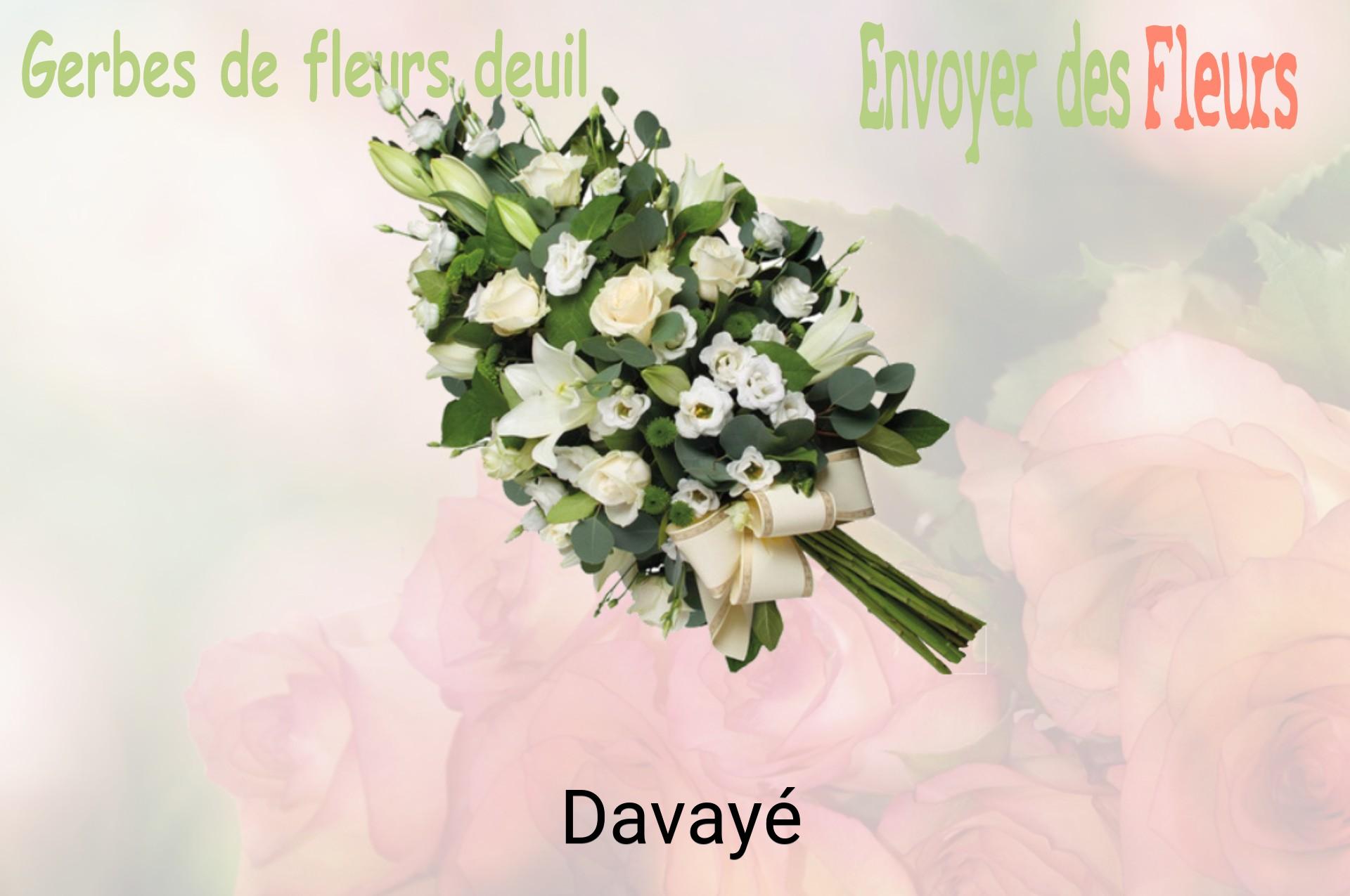 Gerbe de fleurs de deuil livrée à Davayé